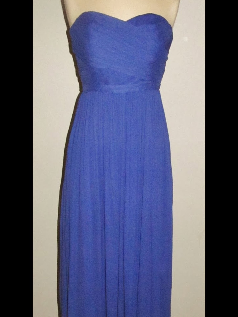 Elegant Jcrew Caribbean Blue Strapless Maxi Dress - Picture 2 of 5